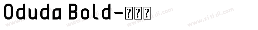 0duda Bold字体转换